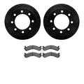 Dynamic Friction Co 8302-48050, Rotors-Drilled and Slotted-Black with 3000 Series Ceramic Brake Pads, Zinc Coated 8302-48050
